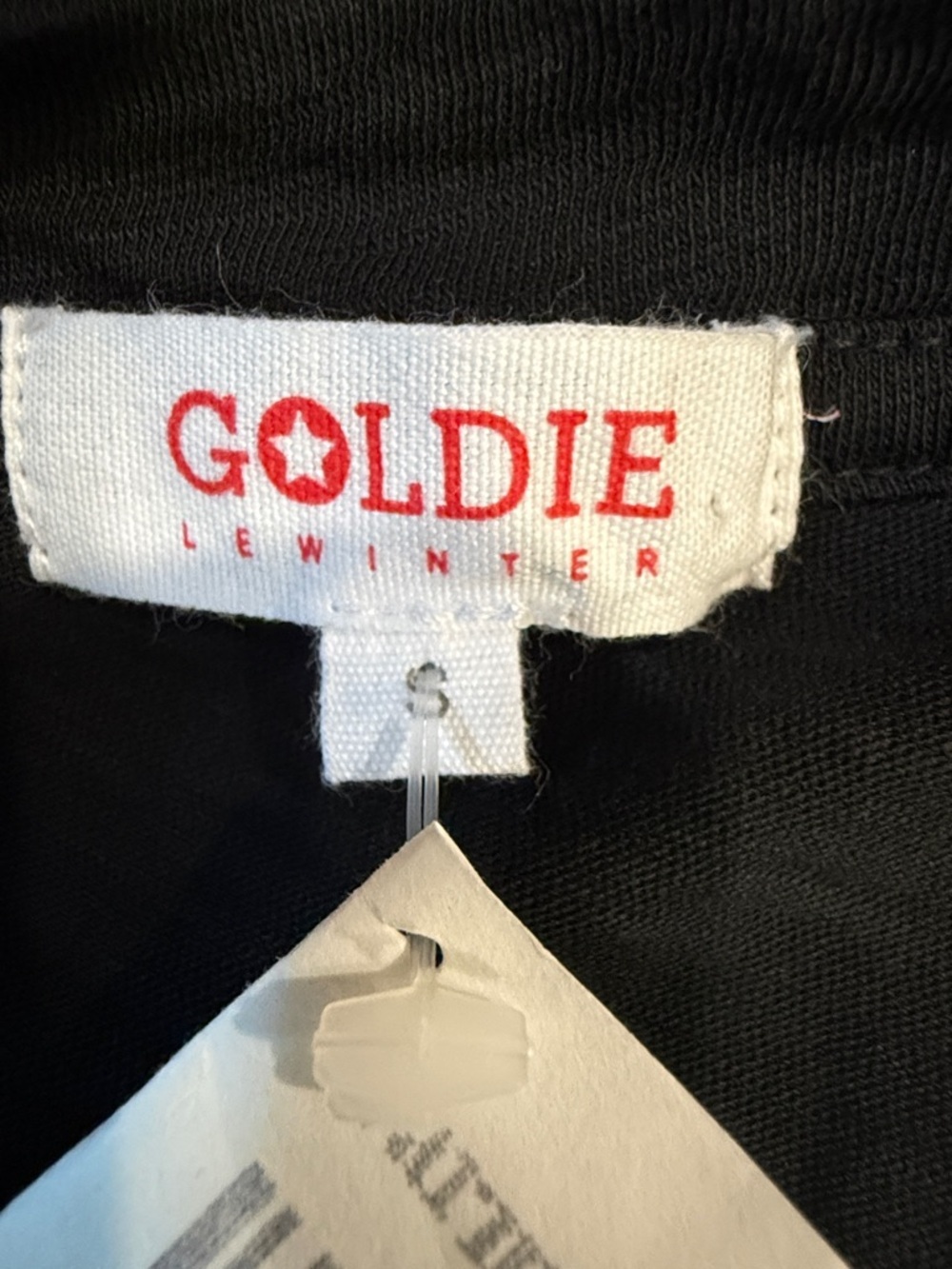 Goldie Black Ruffle Button-Front Blouse - Picture 2 of 6